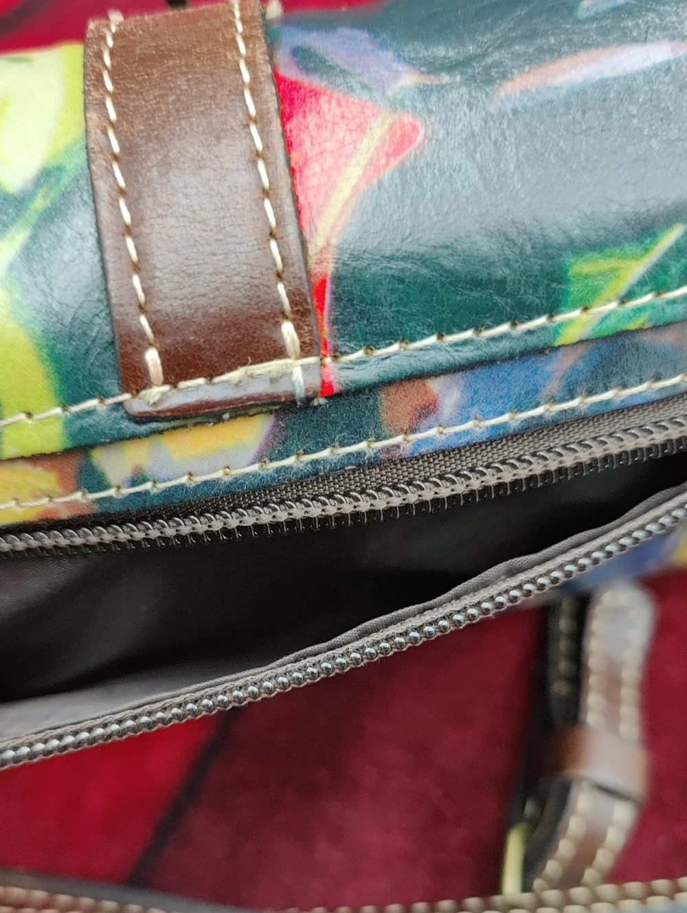 Patricia Nash Leather Floral Crossbody